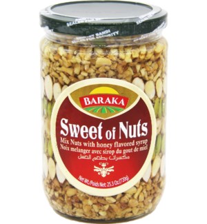 Honey flavored Sweet of Nuts "Baraka" 720g * 12